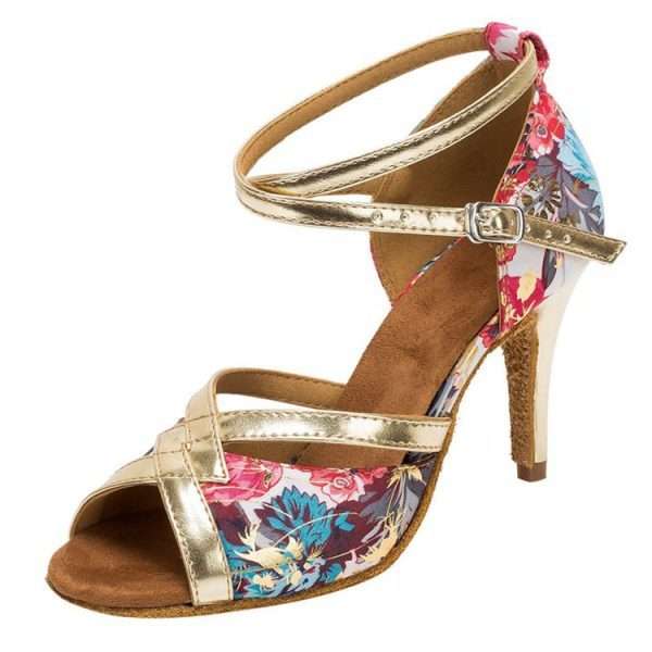 Shuangyan Floral Light Gold Stripe