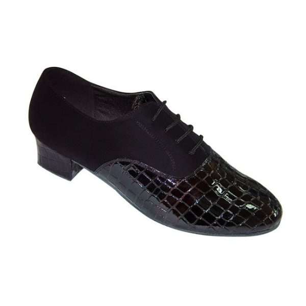230413 - Black Nubuck and Black Crocodile PU