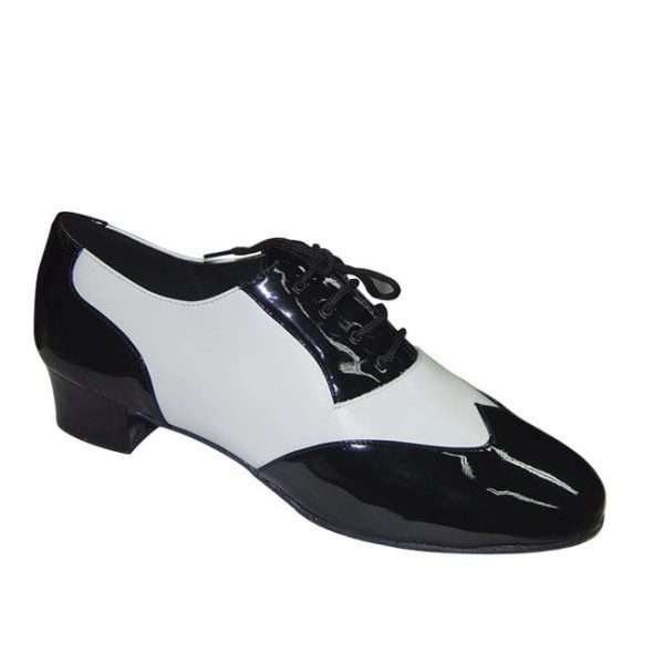 230903 - Black Patent and White Leather