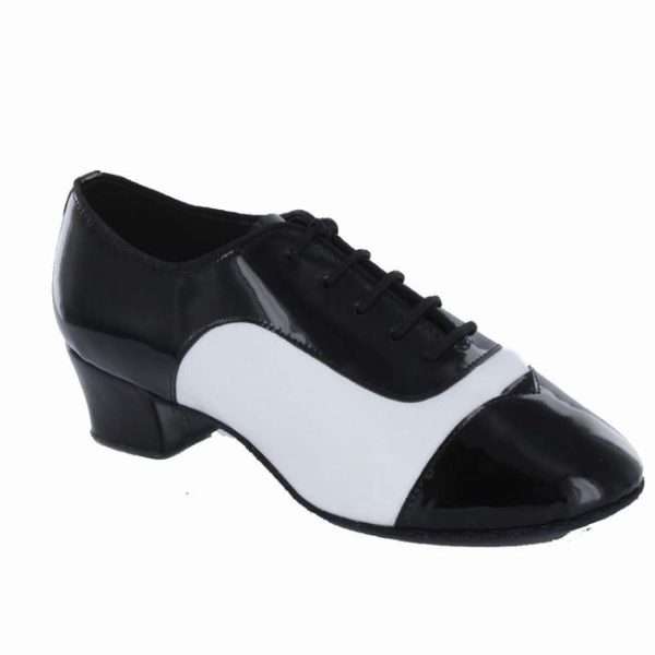 231101 - Black Patent Leather and White Leather