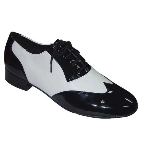 251003 - Black Patent Leather and White Leather
