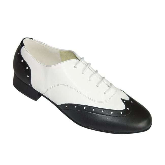 Mens Ballroom Dance Shoes Black White Dance Enterprise