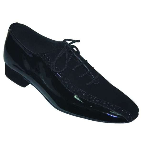 917602 - Black Patent Leather + Black Nubuck with Perforation