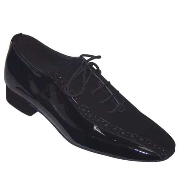917602 - Dark Brown Patent and Brown Nubuck with Perforation